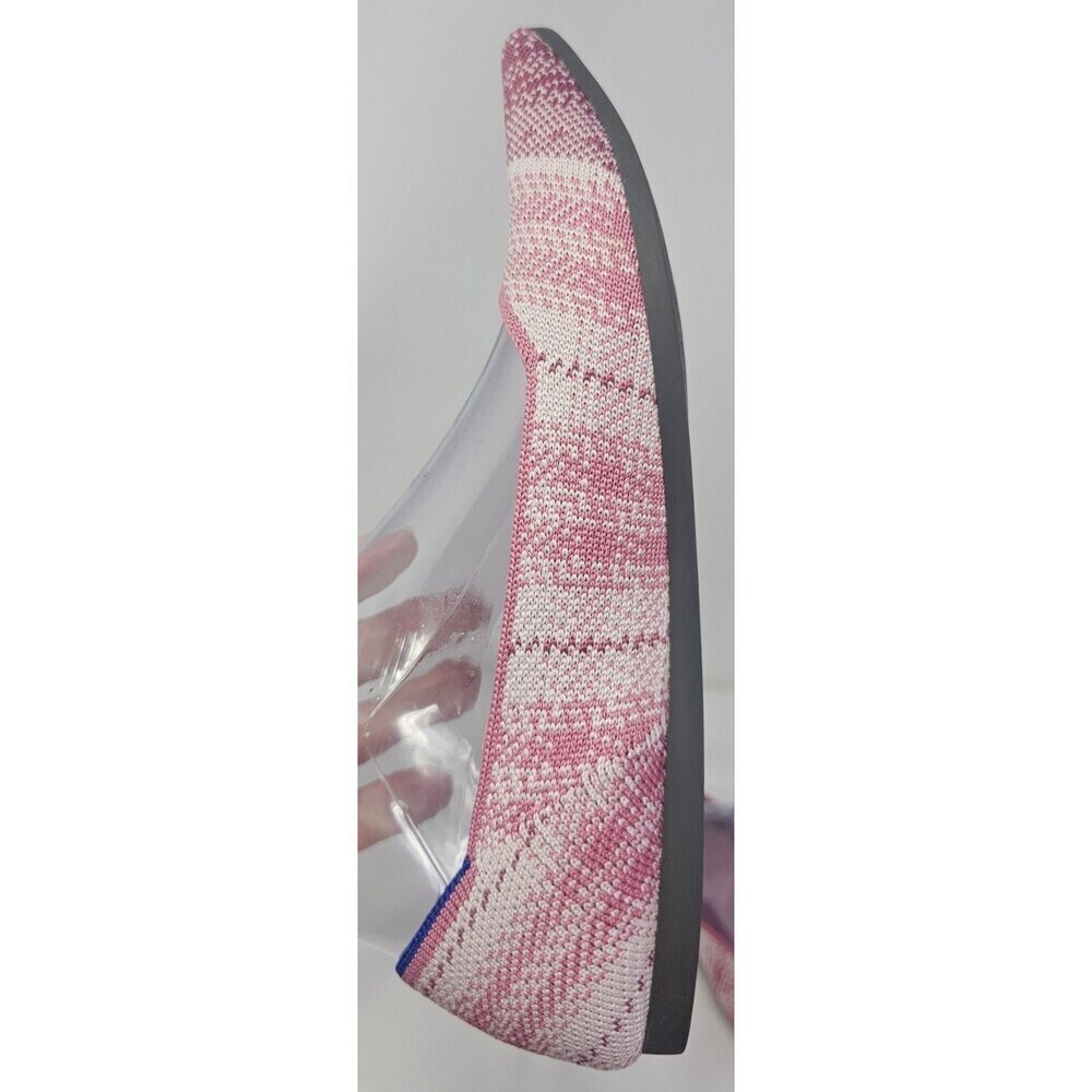 Rothy’s The Point Pink Plaid Limited Edition Breast Cancer Slip On Flats Size 8 - Picture 5 of 13